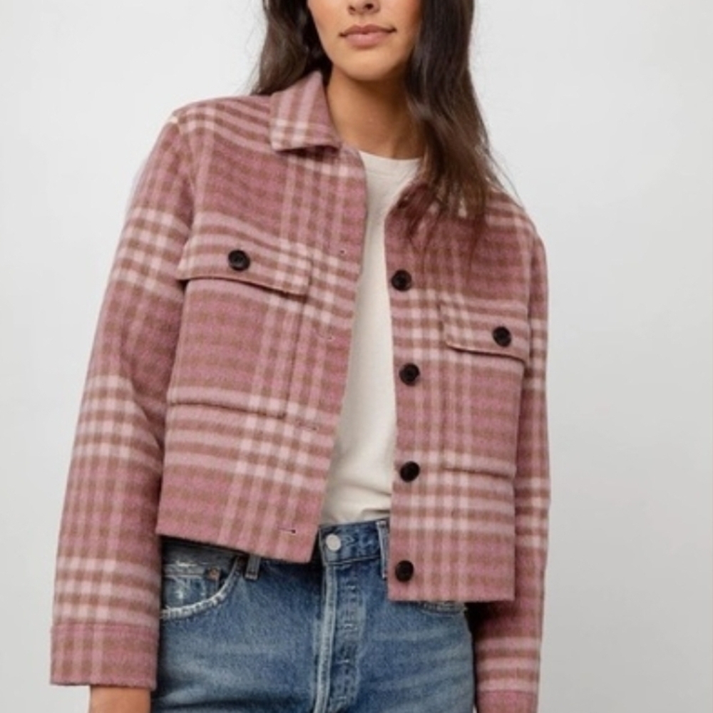 Plaid Pink Women's Jacket